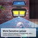 thumbnail image 4 of Lámpara de pared solar al aire libre, impermeable, tipo dividido, luz de villa de jardín, foco LED para patio de porche, control remoto 128COB Guardurnaity LF000010-03B, 4 of 7