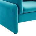 thumbnail image 3 of Modway Indicate Performance Velvet Armchair in Blue, 3 of 9