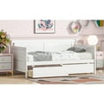 thumbnail image 6 of Miekor Furniture Twin Size Pine Wood Daybed with two Storage Drawers ,White 62468, 6 of 14