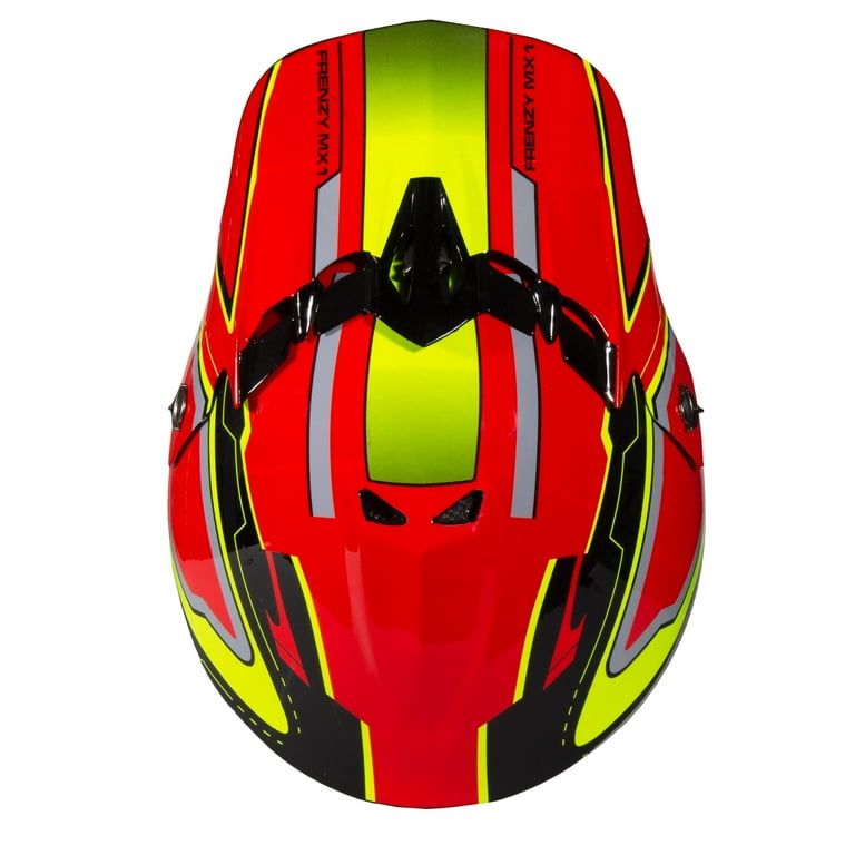 未使用　X2E+ Youth Medium Youth Frenzy Off Road MX Helmet DOT Approved Color: Red and