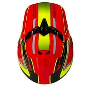 Youth Frenzy MX off-road ATV Helmet DOT Approved Color: Red/Yellow Size: Youth Large