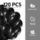 thumbnail image 3 of Globos negros de látex de USCNC, 120 globos de helio de 12 pulgadas para decoración de fiestas como fiestas de cumpleaños, baby shower, bodas, Halloween o fiestas de Navidad (cinta negra), 3 of 3