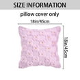 thumbnail image 6 of Unique Bargains Cute Daisy Embroidery Pillow Covers Pack of 2 Purple 18" x 18", 6 of 6