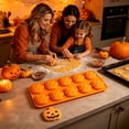 thumbnail image 6 of Halloween Themed Silicone Baking Molds, Pumpkin Shapes Non-Stick Flexible Mould, DIY Kitchen Tool for Chocolate, Candy, Ice Cubes, Jelly and Halloween Party Dessert Making, 6 of 6