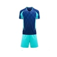 thumbnail image 2 of Kids Soccer Team Jersey Ndbuld Children's Solid Color Football Suit Set Campus Sports Games Performance Matches Training Uniforms Jerseys Kids, 2 of 6