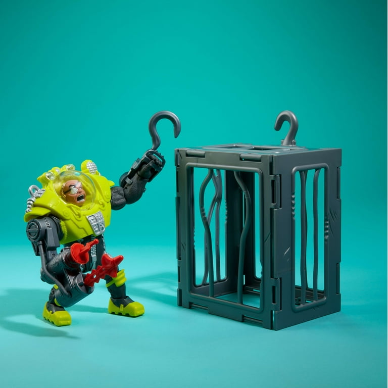 Street Sharks Dr. Piranoid Action Figure Toy, Half-Man