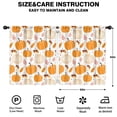 thumbnail image 2 of Thanksgiving and Fall Decor Golden Autumn Kitchen Curtains 2 Pack Rod Pocket,52x63in Kitchen Curtains Fall Holiday Long Curtain, 2 of 5