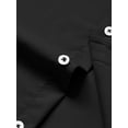 thumbnail image 5 of sogami Men's Wrinkle Free Dress Shirt Band Collar Long Sleeve Button Down Formal Shirt, 5 of 7