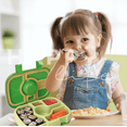 thumbnail image 4 of Lonchera Lunch box bento portátil para niños y adultos con 5 compartimentos de sellado hermético, libre de fugas y cubiertos incluidos, BPA FREE Happy Life  Lonchera Lunch box bento portátil para niños y adultos, 4 of 9