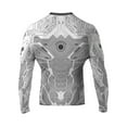 thumbnail image 2 of Raven Fightwear Men's Cybernetic Rash Guard MMA BJJ White, 2 of 3