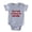 Heather Grey, variant on CafePress - Look Of Horror_Red - Cute Infant Baby Football Bodysuit