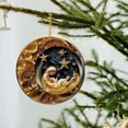 thumbnail image 2 of Christmas Tree Ornament, Acrylic Pendant Decoration, Navy Blue and Gold Christmas Hanging Decoration for Home and Car, Durable and Elegant Acrylic Material, 2 of 5