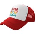 thumbnail image 1 of Make California Great Again Funny T-Shirt for Unisex Baseball Cap, Breathable Mesh Adjustable Cap Black, 1 of 8