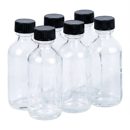 Unique Bargains Leakproof Liquor Glass Bottles With Screw Caps 6Pcs 1.5 x 1.5 x 3.8