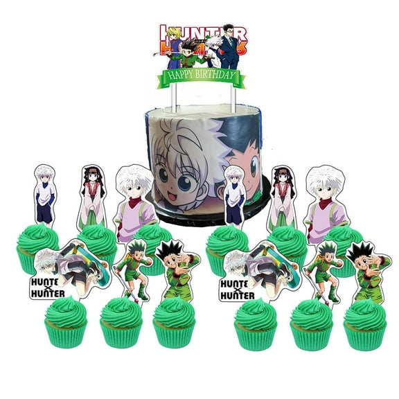 HUNTER×HUNTER Cake Topper CupcakeS Set Birthday Party Supplies Decoration Decor Kit