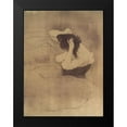 thumbnail image 2 of Toulouse-Lautrec, Henri de 12x14 Black Modern Framed Museum Art Print Titled - Femme Qui Se Peigne, 2 of 5
