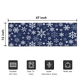 thumbnail image 5 of Dark Blue Christmas Snowflake Pattern Door Rugs,Washable Non Slip Door Mats Indoor,Decorative Door Mats,Entry Mat Indoor for Entrance,Bedroom,Kitchen,Bathroom,16"x47", 5 of 6