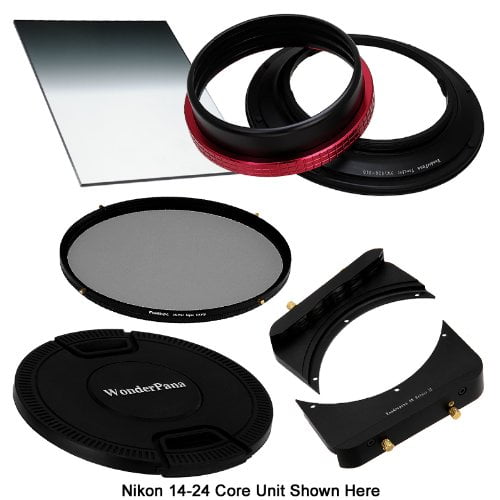 Fotodiox Pro WonderPana 66 FreeArc Essentials 0.6HE Kit - Rotating Filter System Holder, Lens Cap, 6.6"x8.5" 0.6 (2-Stop) Hard Edge Graduated Neutral Density (Grad ND) and 145mm Circular Polarizer (CP