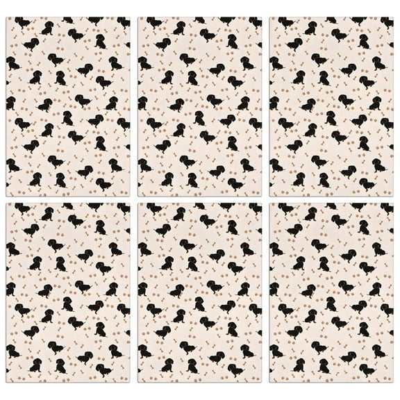 6 Pcs Funny Kitchen Towels,Dachshund Dog Microfiber Dish Towels,Kitchen Tea Towels,Kitchen Towel Set (18" X 26")