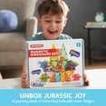 thumbnail image 3 of Joyfy 50PCS Dinosaur Magnetic Building Tiles Set for Kids, Dinosaur Set with 5 Cute Dinosaur, 3D Educational STEM Toy for Boys Girls 3-8, Preschool Kidergarten Learning Toys, 3 of 8