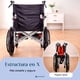 thumbnail image 4 of Silla Ruedas Plegable Aluminio Ligera Todo Terreno Premium, 4 of 10