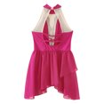 thumbnail image 4 of RUNQHUI Robe de Danse Lyrique pour Filles Enfants Sans Manches Dos Nu avec Strass Rose Vif 14, 4 of 5