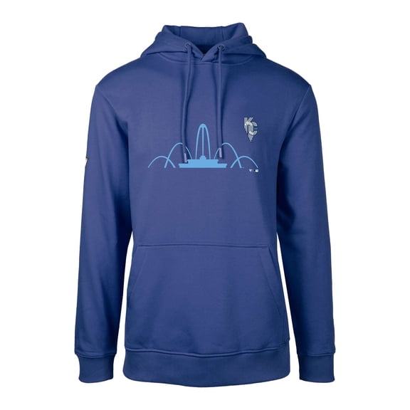 Men's Levelwear Royal Kansas City Royals City Connect Podium Core Logo Pullover Hoodie