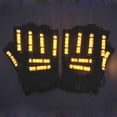 thumbnail image 2 of LINLIN LED Gloves, Light up Gloves LED Skeleton Gloves LED Party Gloves LED Light Up Gloves Battery for Halloween Christmas Party DJ Performance Props, 2 of 7