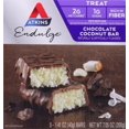 thumbnail image 2 of Atkins Endulge Chocolate Coconut Bar, Dessert Favorite, High in Fiber, 1g Sugar, 5 Count, 2 of 5