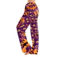thumbnail image 2 of LHVUOA Womens Halloween Comfy Pajama Pants Fashion Halloween Printed Sleepwear Pant Casual Elastic Waist Pajama Pants, 2 of 7