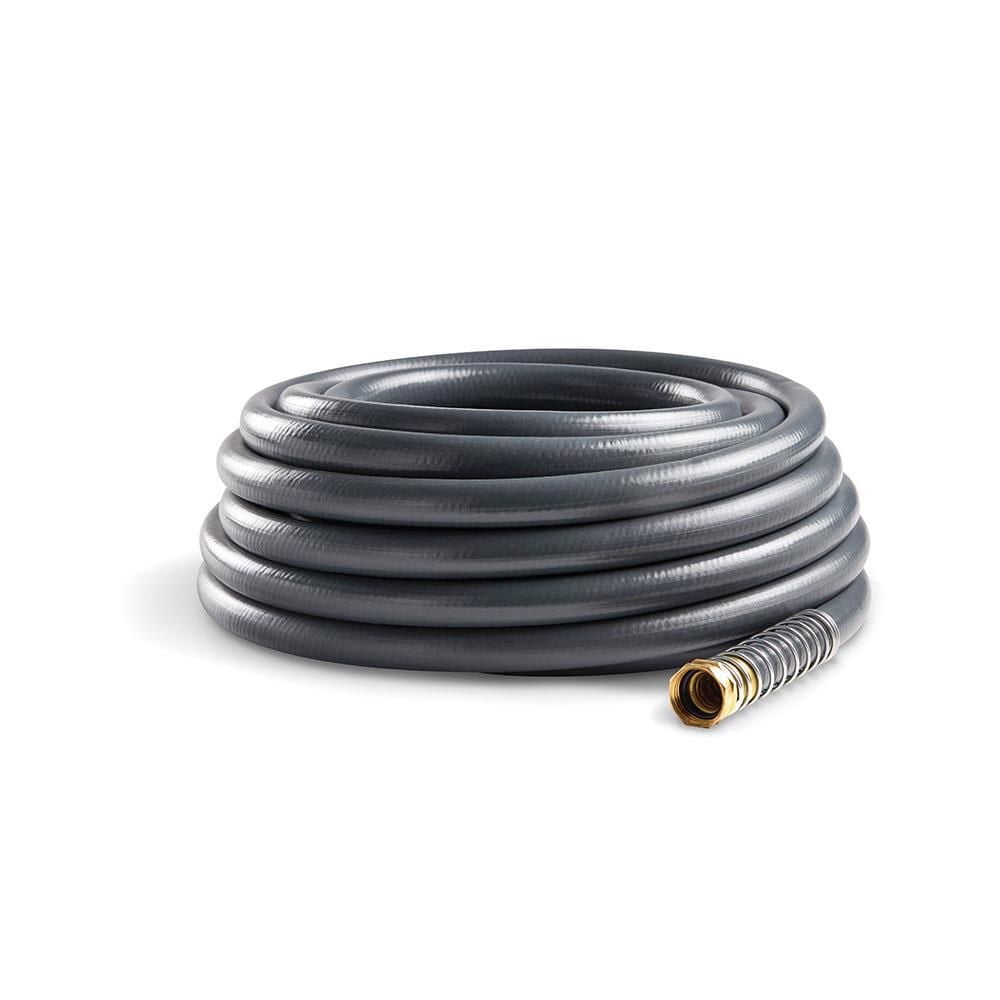 Gilmour Heavy-Duty Garden Hose, 5/8" x 50', 600 PSI, 8-Layer Construction, Kink-Resistant Design with Brass Couplings