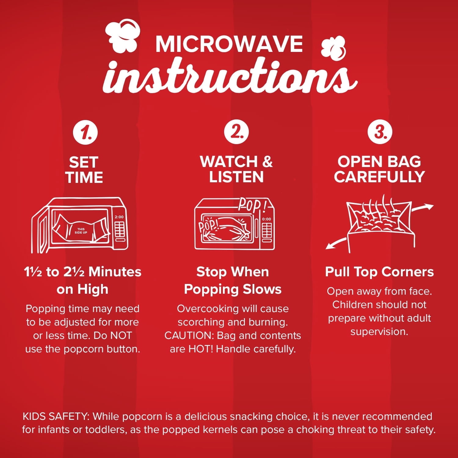 (4 pack) Orville Redenbacher’s Microwave Popcorn Value Size, White Corn, 3.28 oz., 12-Count