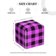 thumbnail image 4 of Yiaed Purple Black Buffalo Plaid Print Tissue Box Cover, PU Leather Decorative Organizer for Tabletop, Bathroom, Car, Office Creative Decorative, 4 of 7