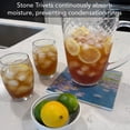 thumbnail image 4 of Thirstystone "Monet Water Lilies" 8" Cork Back Stone Trivet, 4 of 6