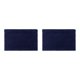 thumbnail image 2 of Inteprter Alfombra de baño de poliéster Absorbente Parte inferior antideslizante Lavable a máquina Textura Chenille No se desprende Azul Armada 2piezas, 2 of 6