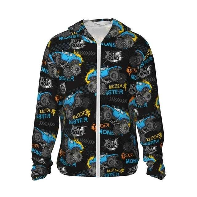 Fotbe Cool Off-Road Vehicle Chaqueta con Protección Solar UPF 50+ para Hombre y Mujer, Camisa con Capucha y Bolsillos-Medium
