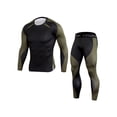 thumbnail image 3 of xiaxaixu 2Pcs Men Spring Sportswear, Multicolor Pullover Tops + Tight Pants, 3 of 9