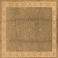 thumbnail image 1 of Ahgly Company Indoor Square Oriental Brown Traditional Area Rugs, 3' Square, 1 of 4