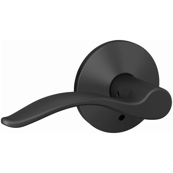 Schlage FC172PEN622KIN Custom Pennant Non-Turning Two-Sided Dummy Door Lever Set - Black