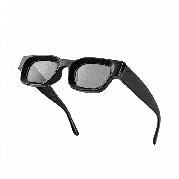 HBMYN Thick Square Frame Sunglasses for Women Men Chunky Rectangle Polarized Sunglasses Uv400 Protection Classic Rectangle Sunglasses