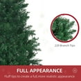 thumbnail image 7 of 5FT Green Half Christmas Tree, 229 Tips Half Design for Wall, Hinge Section Auto-Opening Branches, Flame Retardant Steel Base, Indoor Holiday Decor, 7 of 7