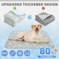 thumbnail image 4 of Tapete refrescante para perro, para verano, almohadilla gruesa autorefrigerante, para mascotas, cama fresca para perros grandes, manta de dormir, reutilizable, lavable, transpirable, fácil, 4 of 7