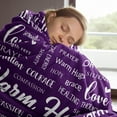 thumbnail image 7 of Warm Hugs Blankets - Breast Cancer Gifts for Women, Encouraging Get Well Soon Gift for Friend Family, Inspirational Healing Blanket, Soft Comfort Throw Blankets 50"x60", 7 of 7