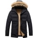 thumbnail image 1 of Puntoco Chaqueta Con Capucha Y Manga Larga Para Hombre, Con Cremallera, Acolchada, De Pelo Liso, Abrigo De Invierno Cálido De Lana Añadida, 1 of 8