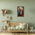 thumbnail image 5 of ZHONGYUTONG Holy Family Pictures Jesus and Virgin Mary Canvas Catholic Wall Art God Poster Christian Painting for Church Decor Framed (12.00" x 18.00"), 5 of 5