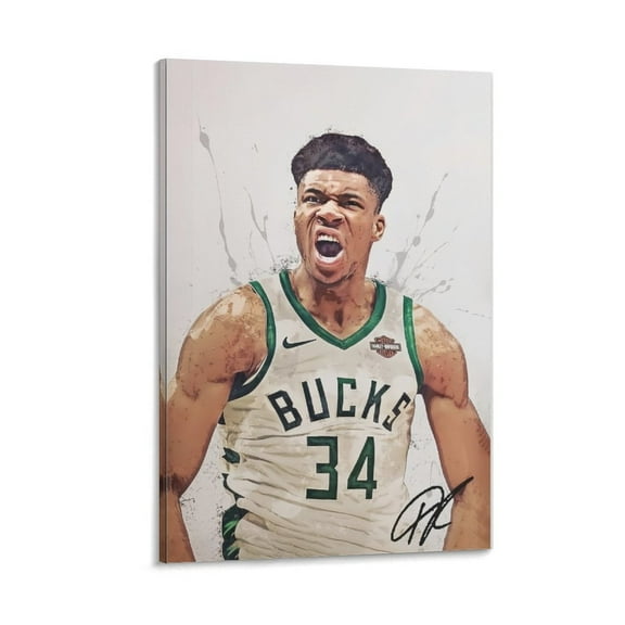 Giannis Antetokounmpo Poster Canvas Wall Art Poster Decorative Bedroom Modern Home Print Picture Artworks Posters 08x12inch(20x30cm)