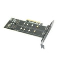 thumbnail image 3 of Two M.2 NVME M Key to PCIe X8 Adapters Board PCIE Circuit Split Card, 3 of 9