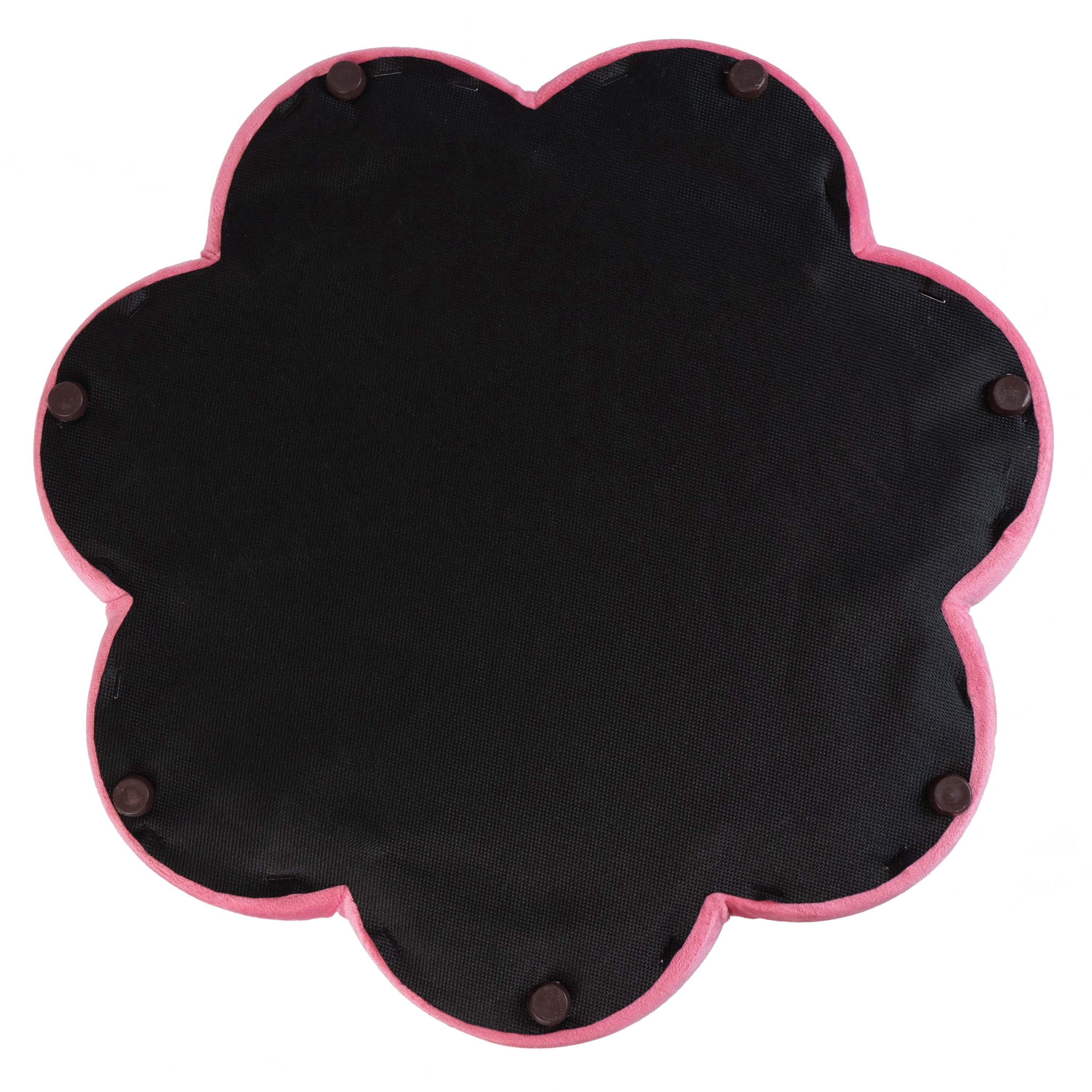 Mainstays Kids Flower Petal Ottoman, Pink