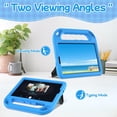 thumbnail image 6 of BMOUO Kids Case for Onn 8.1 Inch Core Tablet 2026 Model, Lightweight Foldable Kickstand Shockproof Handle Design Case for Onn 8.1 2026, Blue, 6 of 7