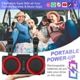 thumbnail image 4 of PartyPro Portable Karaoke PA Speaker System with Dual Wireless Microphones, 4 of 7